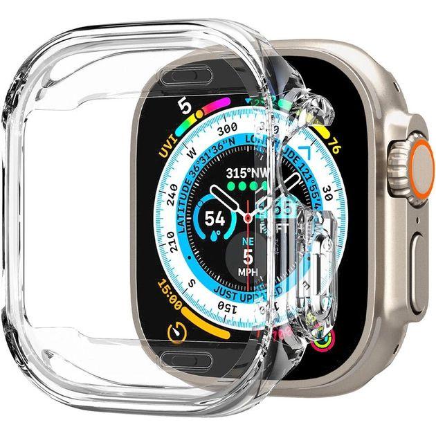 Чохол-накладка Spigen Ultra Hybrid для Apple Watch Ultra 49 Прозорий (ACS05459)