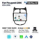 Штатна магнітола Mekede M6 Plus Peugeot 206 / Citroen C2 (2004-2012) CarPlay QleD, фото 3