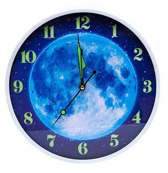 Годинник настінний №-148 на батарейках, матеріал пластик, розмір 30 см, білий