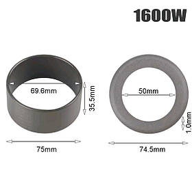 Циліндр і кільце на безмасляний компресор h - 35,5 мм.