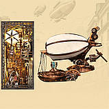 Бук Нук Майстерня з дирижаблем Пітера Uncle Peter's Warehouse DIY Book Nook Інтерьерний конструктор YM-05, фото 2