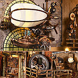 Бук Нук Майстерня з дирижаблем Пітера Uncle Peter's Warehouse DIY Book Nook Інтерьерний конструктор YM-05, фото 4