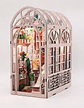 Бук Нук Маленька теплиця Mini Greenhouse DIY Book Nook Інтер'єрний конструктор YM-06, фото 6