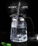 Подарунковий набір  чайник заварювальний з кнопкою Гун Фу типод 700 мл з 3 чашками, фото 3