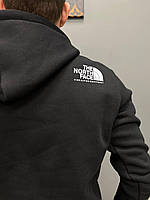 Худі the north face fine alpine equipment логотип принт | чорна толстовка