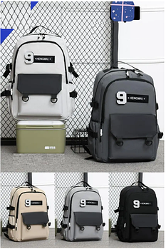 Рюкзак спортивний шкільний міський 48*34 см на блискавці в різних кольорах Zhenya