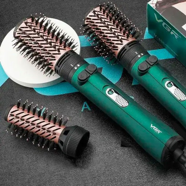 Електричний фен для укладання VGR V-498 2 в 1, Фен-щітки стайлери, Фен для легкого укладання волосся PD-36, фото 1