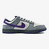 Кросівки Nike Dunk Low Purple Grey Pigeon Кеди унісекс Найк СБ Данк сірі замша демісезон, фото 7