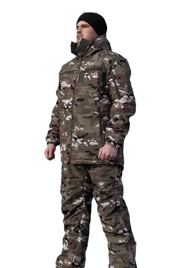 Костюм тактичний SoftShell куртка + штани мультикам Single Sword 3XL