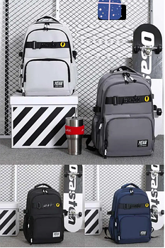 Рюкзак спортивний шкільний міський 46*31 см на блискавці в різних кольорах Zhenya