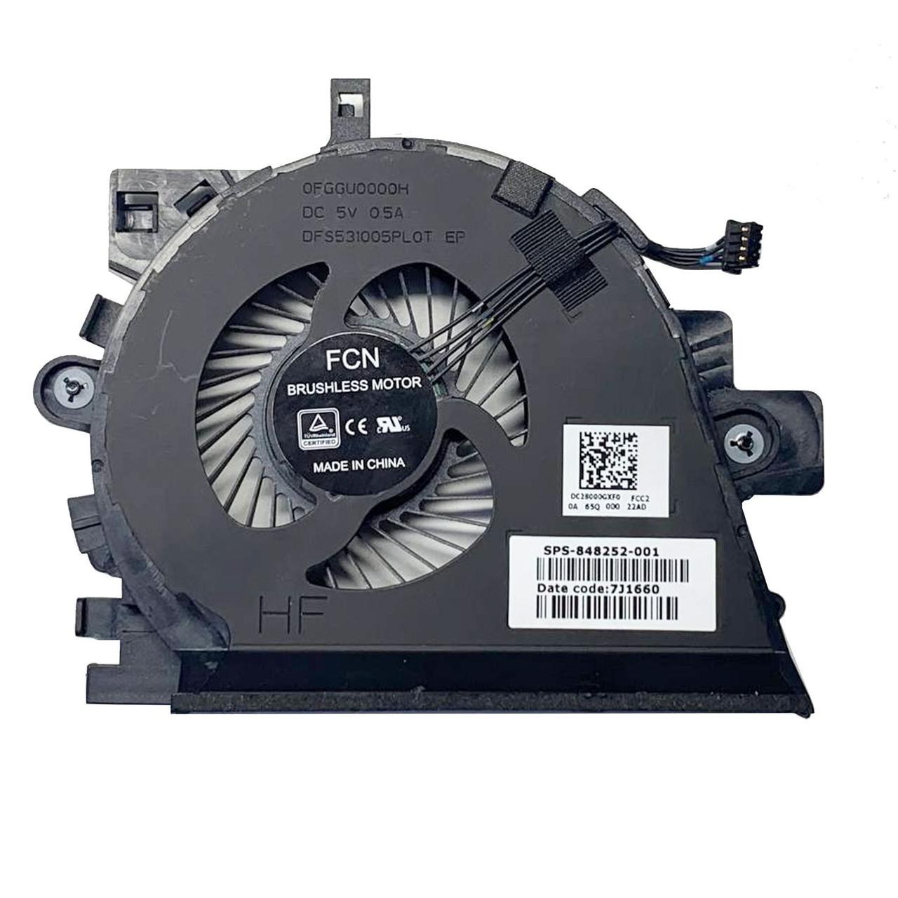 Правий кулер для ноутбука HP ZBook 15 G3 (848252-001) "Б/У"