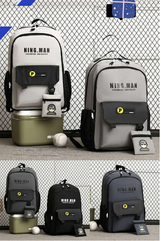 Рюкзак спортивний шкільний міський 48*32 см на блискавці з гаманцем в різних кольорах Zhenya