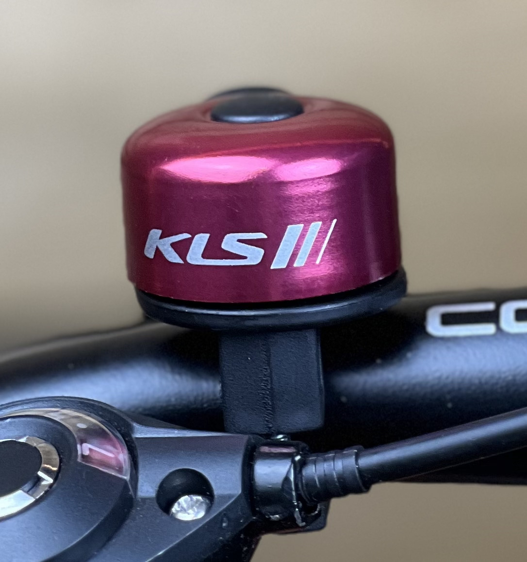 Сигнал на велосипед дзвінок KLS Bang 10 red на кермо (OEM packaging), фото 1