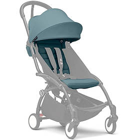 Комплект текстилю (капюшон та дод. м'яка вкладка) Stokke YOYO 6+, Aqua