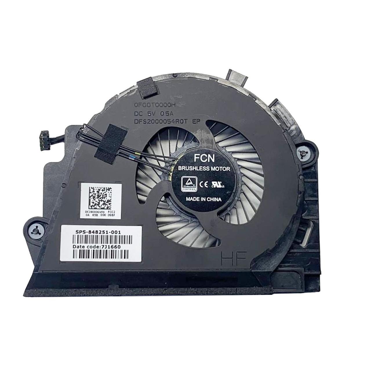 Лівий кулер для ноутбука HP ZBook 15 G3 (848251-001) "Б/У"