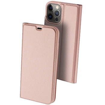 Чохол-книжка Dux Ducis з кишенею для візиток для iPhone 13 Pro Max Rose Gold