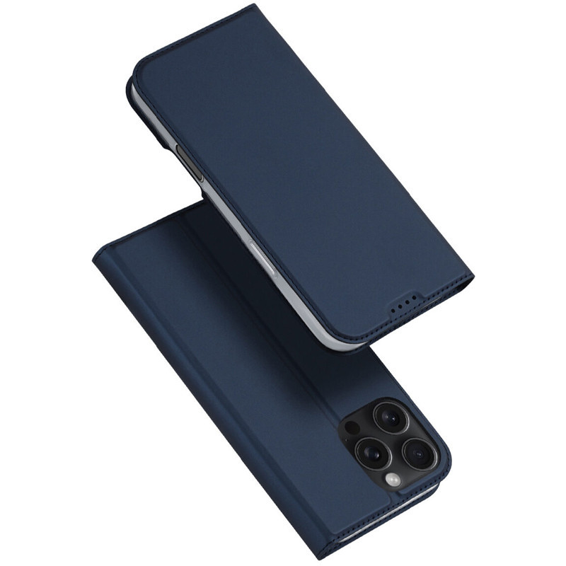 Чохол-книжка Dux Ducis з кишенею для візиток для iPhone 16 Pro Night Blue, фото 1