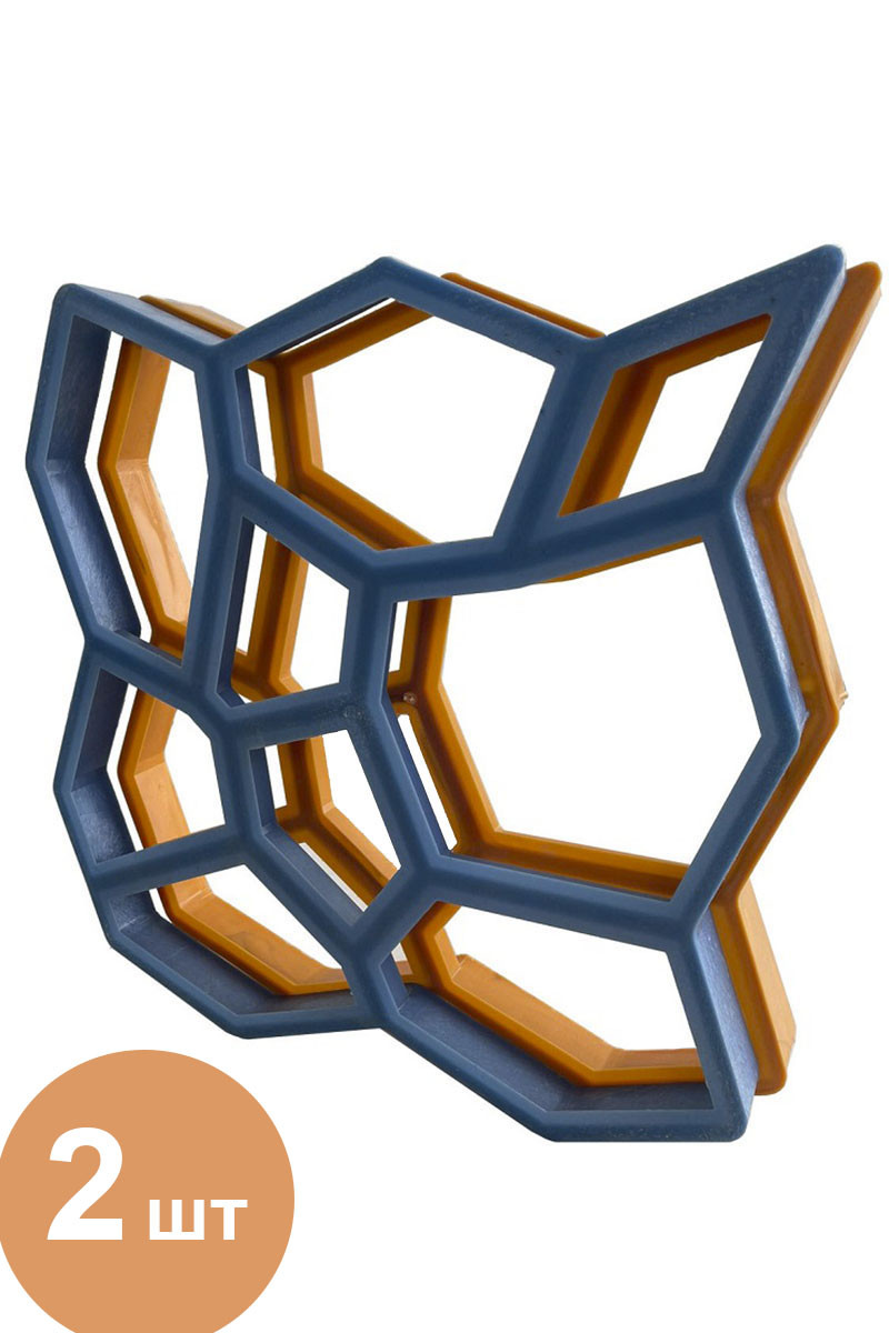 Форма для садової доріжки 2 в 1 SKOBA PLAST (60х60х6 см), фото 1