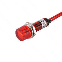 Індикатор 220VAC червоний, з проводами