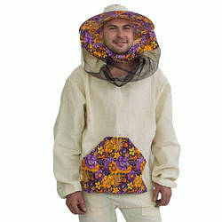 Куртка пасічника з маскою без блискавки