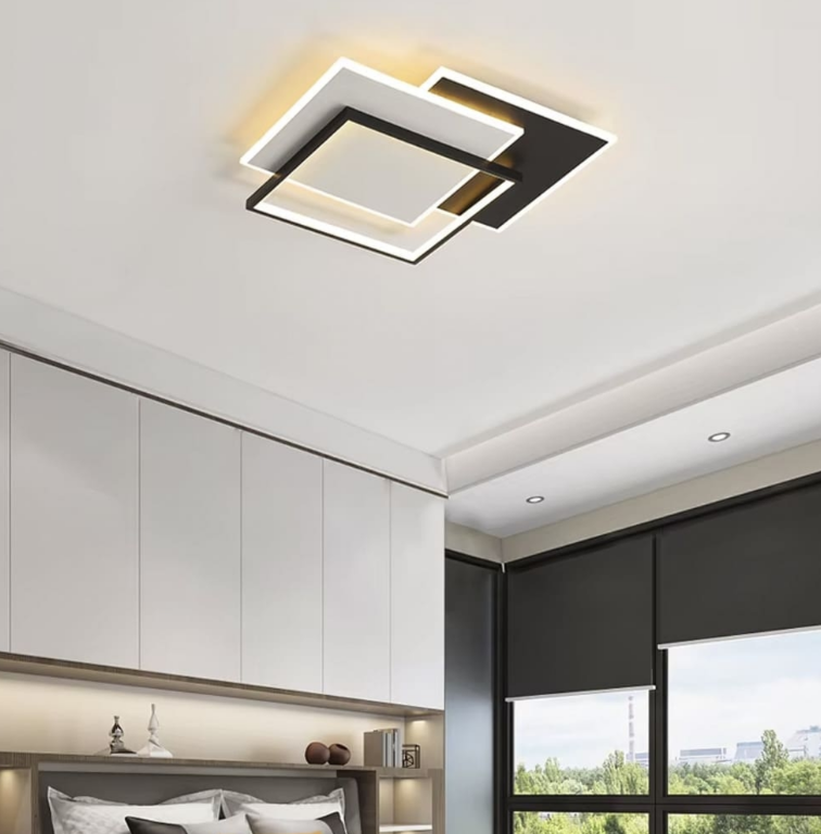 LED-світильник у чорно-білому корпусі 65х60 см A 59-500*500, фото 1