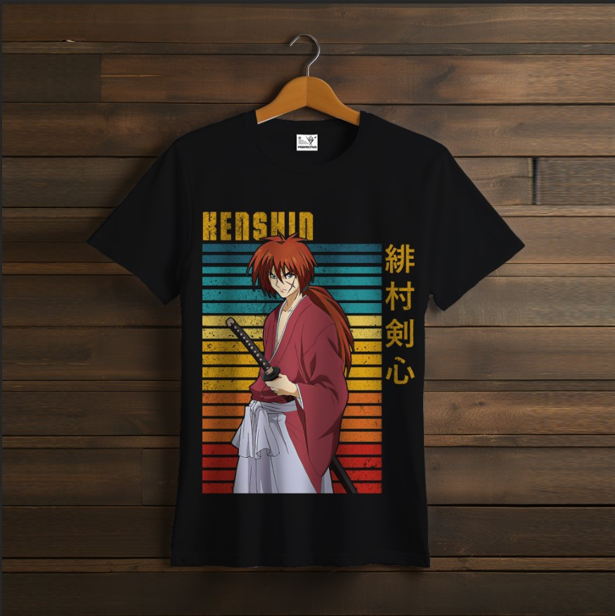 Футболка унісекс з принтом "Samurai X Rurouni Kenshin, блукач, кеншин, самурай, аніме, персонажі, Kenshin Himura, хімура 2"