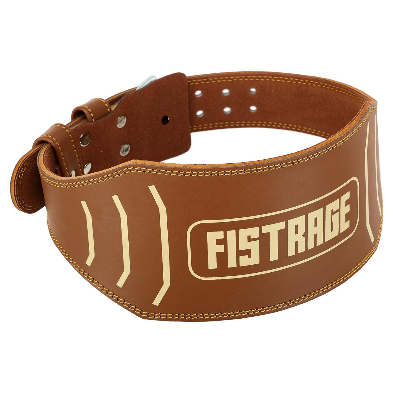 Пояс атлетичний шкіряний FISTRAGE VL-4342 спинка-15см розмір-S-XL коричневий