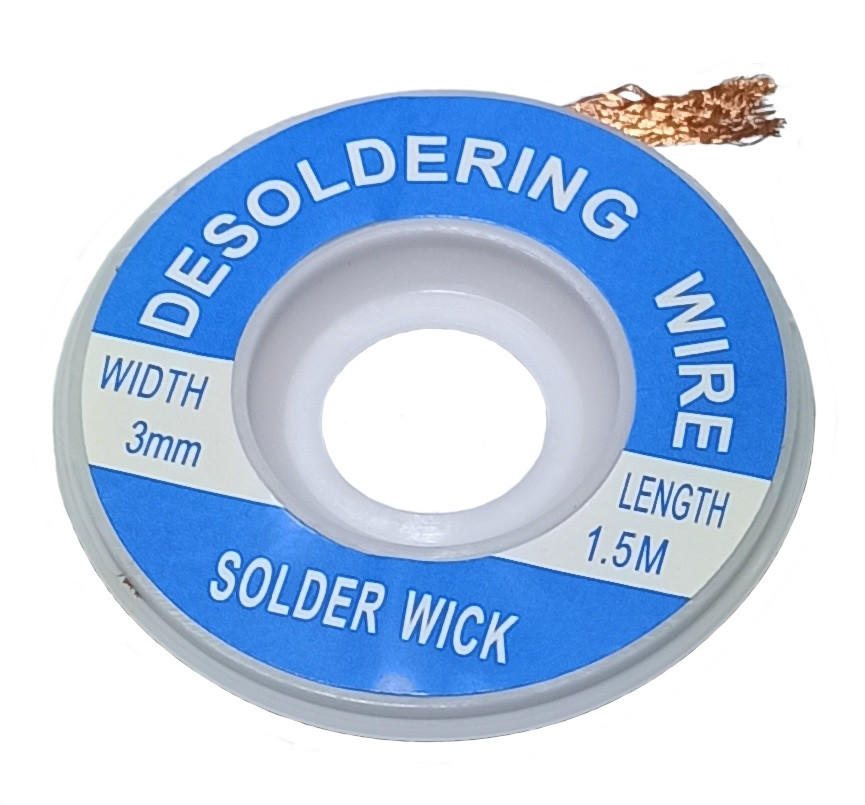 Стрічка для зняття припоя 3,0мм/1.5м  LUT0031-3, фото 1