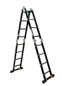 Драбина-трансформер GTM KMP404A 4х4 сходинки 1.17-4.6 м анодований алюміній