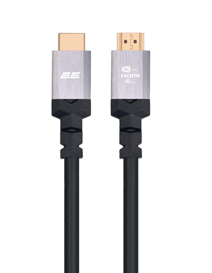 Кабель HDMI (M/M) 2Е 1.8м, 2.1, 4K/120Hz, 8K/60Hz 48Gbps, Ultra High Speed, чорний, фото 1