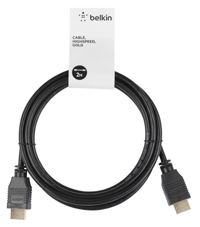 Кабель HDMI (M/M) Belkin 1м, High Speed Ethernet, чорний, фото 1