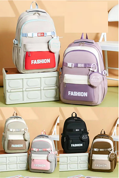 Рюкзак спортивний шкільний міський 47*32 см на блискавці з гаманцем в різних кольорах Zhenya