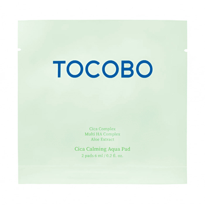 Заспокійливі аквапеди для обличчя з екстрактом центели Tocobo Cica Calming Aqua Pad (2 шт)