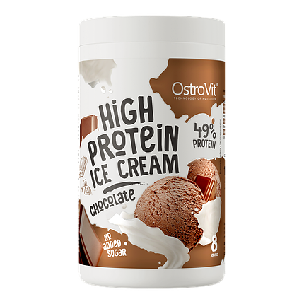 High Protein Ice Cream OstroVit 400 g Chocolate, фото 1