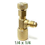 Кран для заправки фреону 1/4"-1/4" SAE Value VVO-1