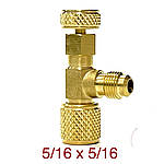 Кран для заправки фреону 5/16"-5/16" SAE Value VVO-3