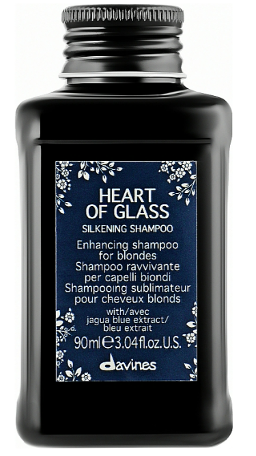 Шампунь, який підтримує колір, для блонду Davines Heart Of Glass Silkening Shampoo, 90 мл, фото 1
