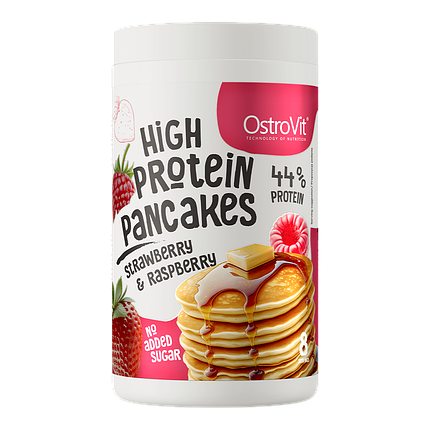 Protein Pancakes OstroVit 400 g With Strawberry & Raspberry, фото 1