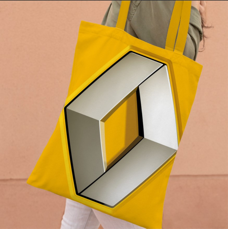 Сумка шопер еко "Renault ренаут логотип емблема авто", фото 1