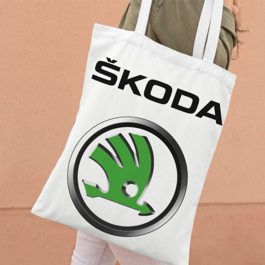 Сумка шопер еко "Skoda шкода логотип емблема авто", фото 1