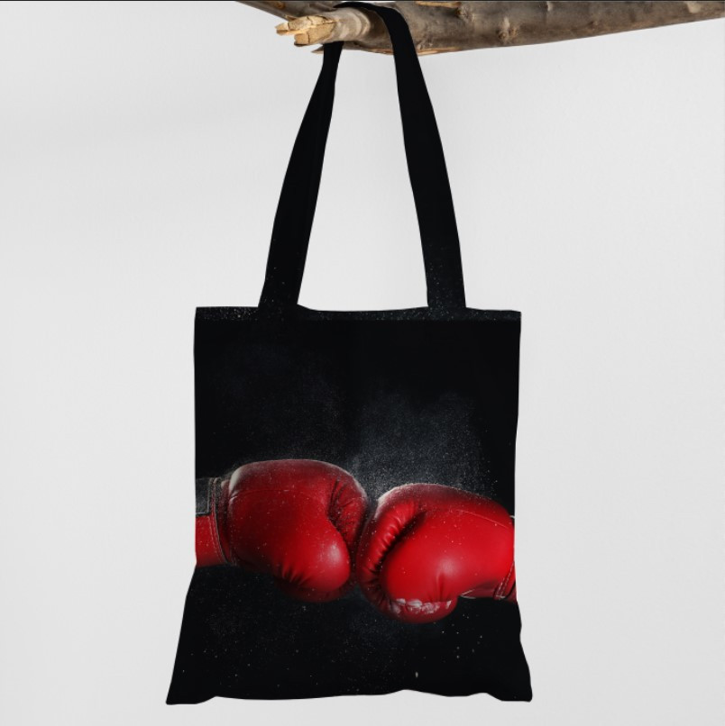 Сумка шопер еко "Боксерські перчатки бокс спорт фанат", фото 1