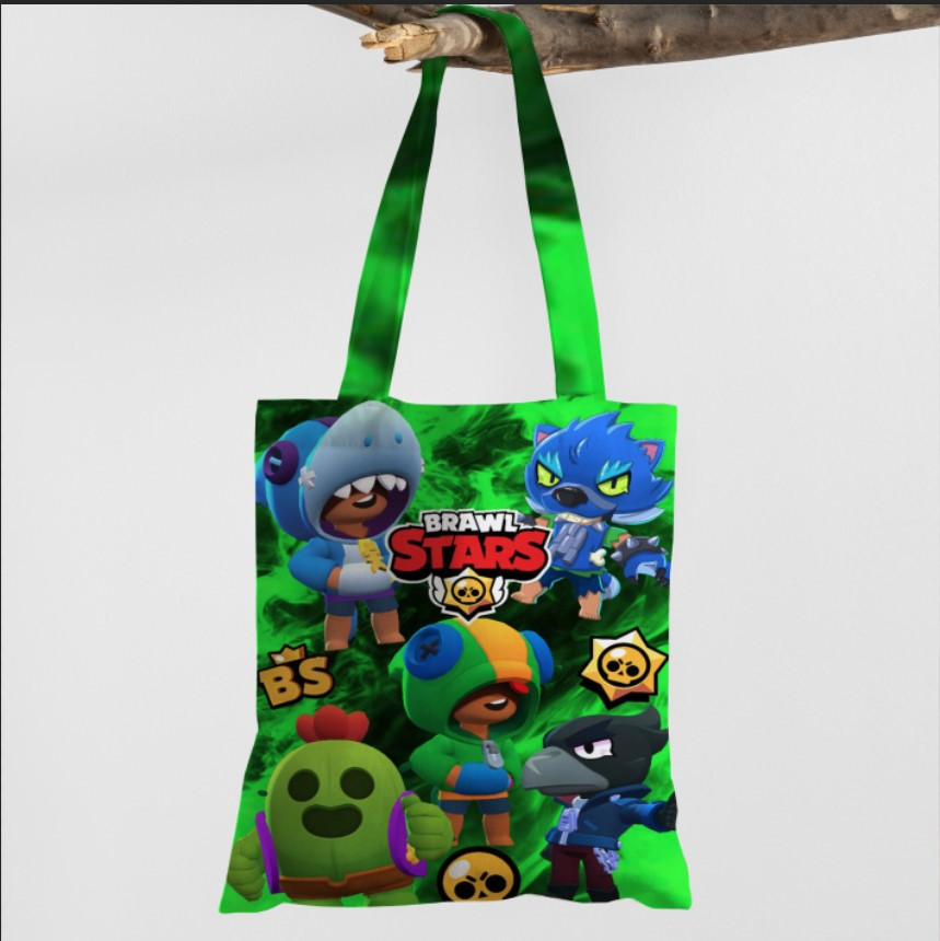 Сумка шопер еко "Бравл старс логотип", фото 1