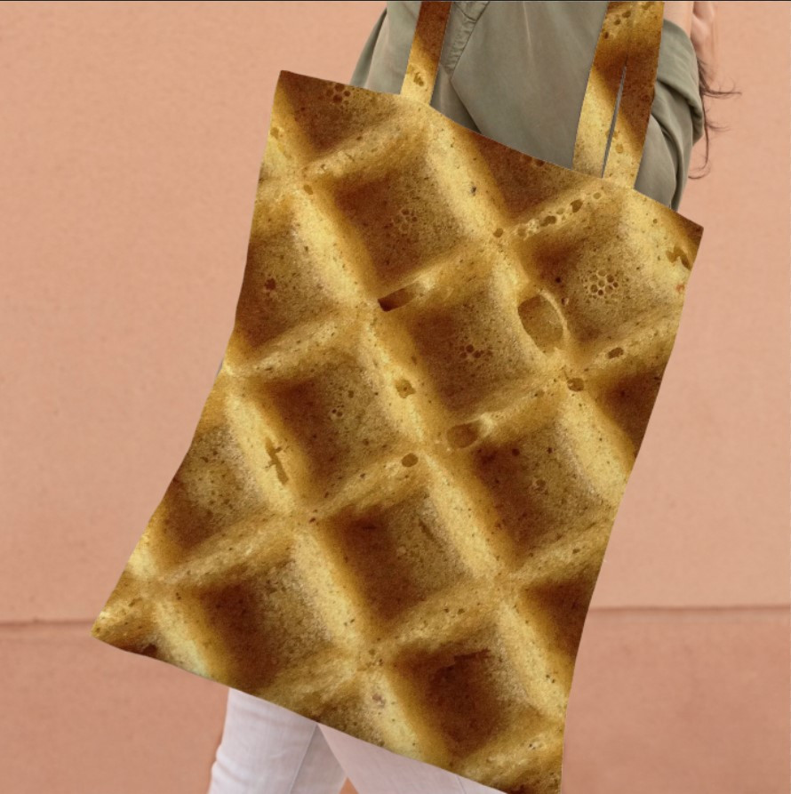 Сумка шопер еко "Вафлі смажені крупний план", фото 1