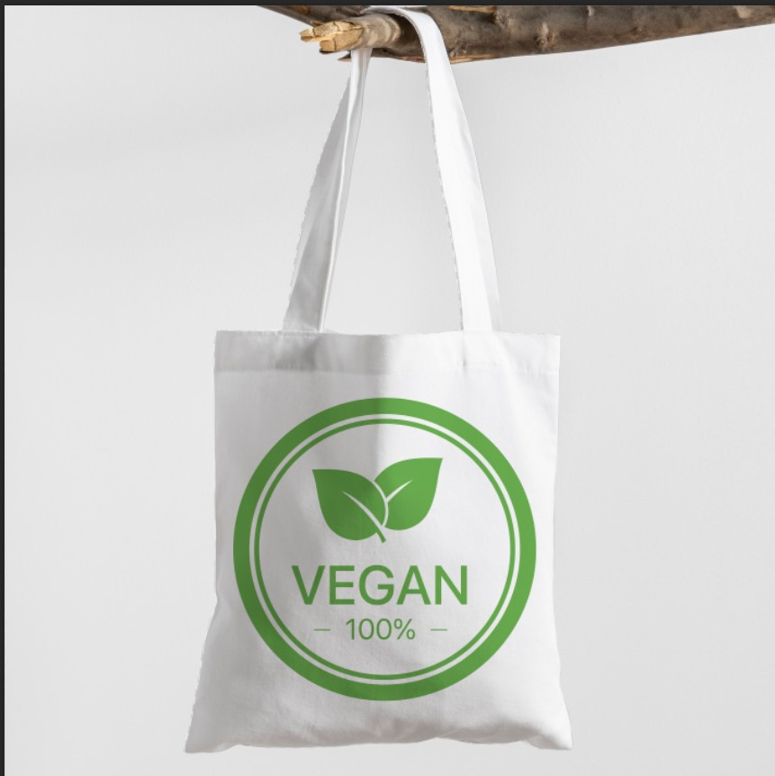 Сумка шопер еко "Веган логотип", фото 1