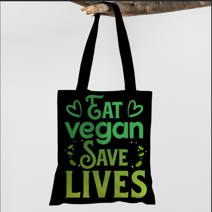 Сумка шопер еко "Веган мотивація", фото 1
