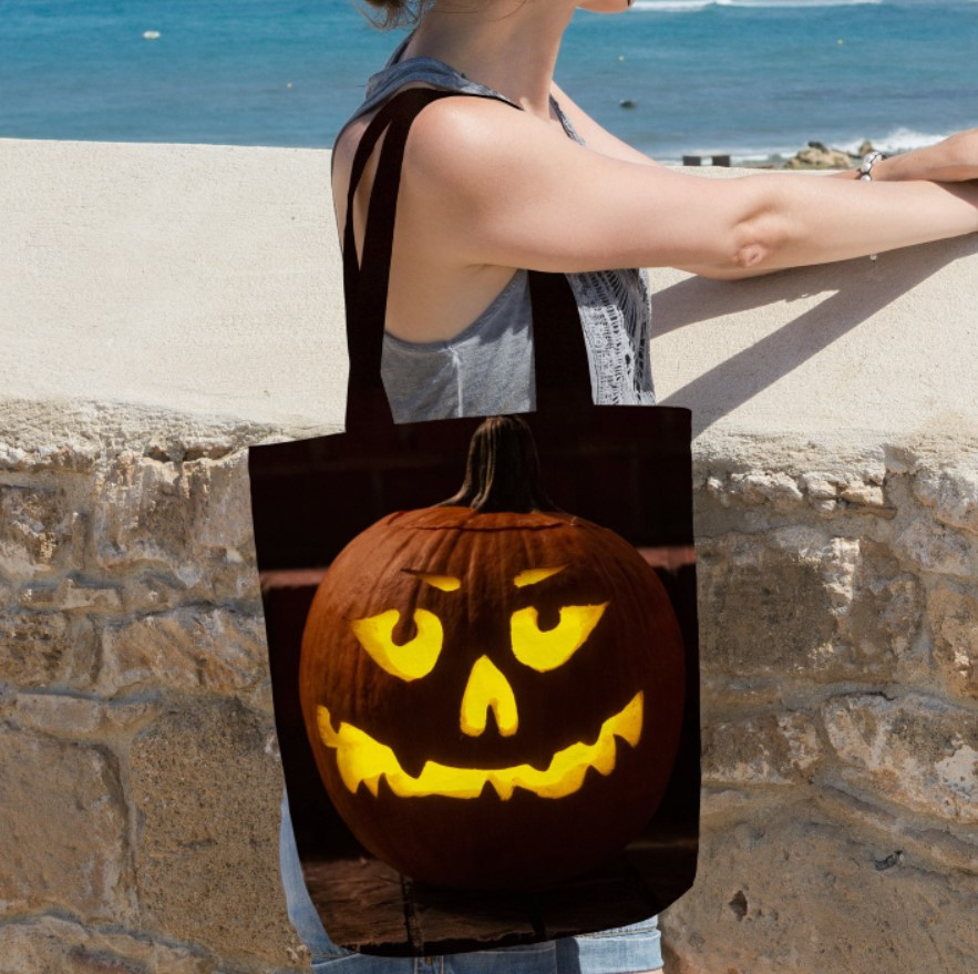Сумка шопер еко "Гарбуз хеловін", фото 1