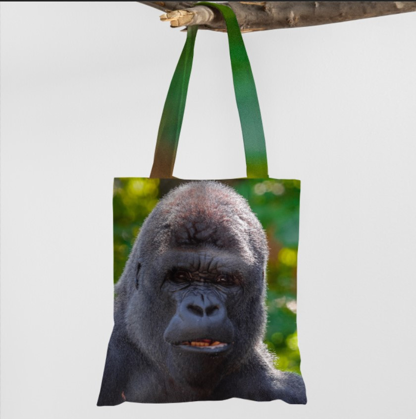 Сумка шопер еко "Горила примат тварина", фото 1