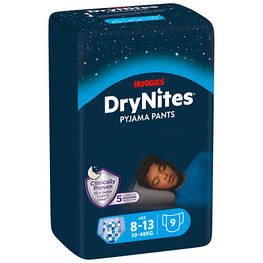 Підгузки Huggies DryNites для хлопчиків 8-13 років 9 шт (5029053527598) - оригінал