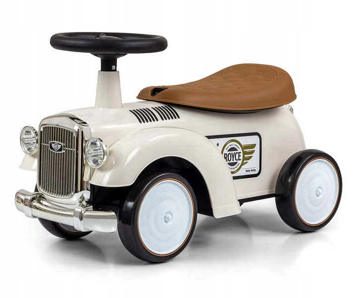 Вінтажний ретро автомобіль Milly Mally Royce White Pushchair Retro Car Classic Car