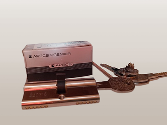 Циліндр дверний APECS PREMIER QM 60мм (30*30) ключ-ключ